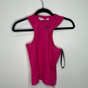 Off-White Asymmetric Cut Out Top Pink Women’s EU 42/US 6